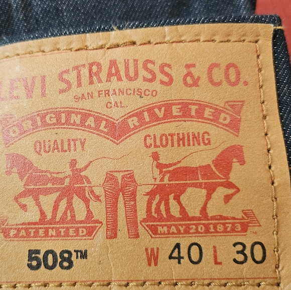 Levi's 508 Regular Taper Fit Jeans, Size 40 x 30, Dk Blue color - Picture 4 of 4